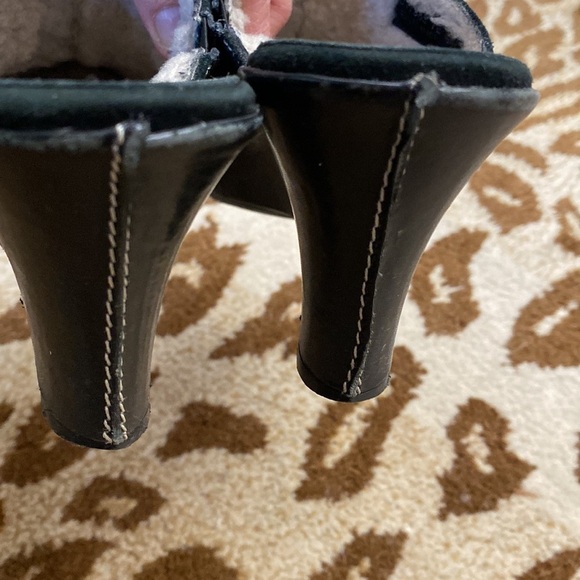 Cole Haan Clogs Horse Bit Sherpa lined Suede western equestrian slip on Warm  7 - Picture 5 of 10